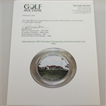 1962 US Amateur Championship at Pinehurst Country Club Plate - Deane Beman Collection