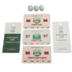 Deane Bemans Irish Open Competitor & Competitors Guest Tickets with Ball Markers