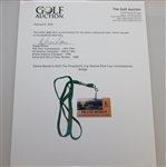Deane Beman's 2003 The President's Cup Retired PGA Tour Commissioner Badge