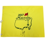 Sergio Garcia Signed 2017 Masters Embroidered Flag JSA ALOA