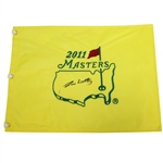 Jim Nantz CBS Lead Masters Broadcaster Signed 2011 Masters Embroidered Flag JSA ALOA