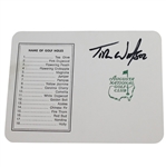 Tom Watson Signed Augusta National Golf Club Scorecard JSA ALOA