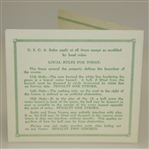 Arnold Palmer Signed 1960 Masters Tournament Official Scorecard FULL JSA #Z53292