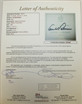 Arnold Palmer Signed 1960 Masters Tournament Official Scorecard FULL JSA #Z53292