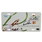 Arnold Palmer Signed 2008 Arnold Palmer Inv. Patron License Plate JSA ALOA