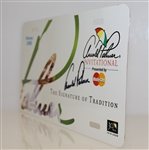 Arnold Palmer Signed 2008 Arnold Palmer Inv. Patron License Plate JSA ALOA