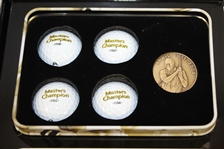 Arnold Palmer Signed 50th Anniversary Callaway Golf Tin with Golf Balls, Medallion, & Box JSA #T67573