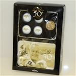 Arnold Palmer Signed 50th Anniversary Callaway Golf Tin with Golf Balls, Medallion, & Box JSA #T67573