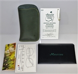 2016 Augusta National Masters Ltd Ed Maui Jim Glasses in Wood Box with Case, Card, Cloth, & More