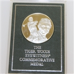 The Suppressed Tiger Woods Eyewitness Commemorative Sterling Silver Medal with Box & Stand