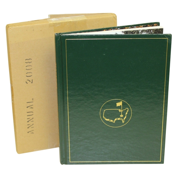 2008 Masters Tournament Annual in Original Box - Trevor Immelman Winner - Scarce