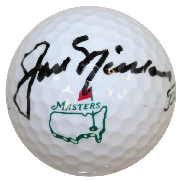 Jack Nicklaus Signed Masters Logo Golf Ball JSA ALOA