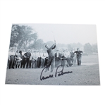 Arnold Palmer Signed 1962 Masters Tournament Black and White Photo JSA ALOA