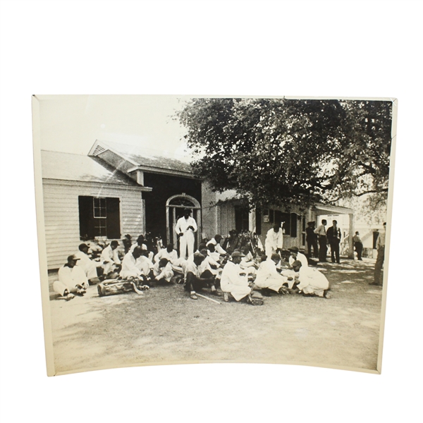 1946 Masters Tournament Caddy Shack Original Wire Photo