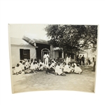 1946 Masters Tournament Caddy Shack Original Wire Photo