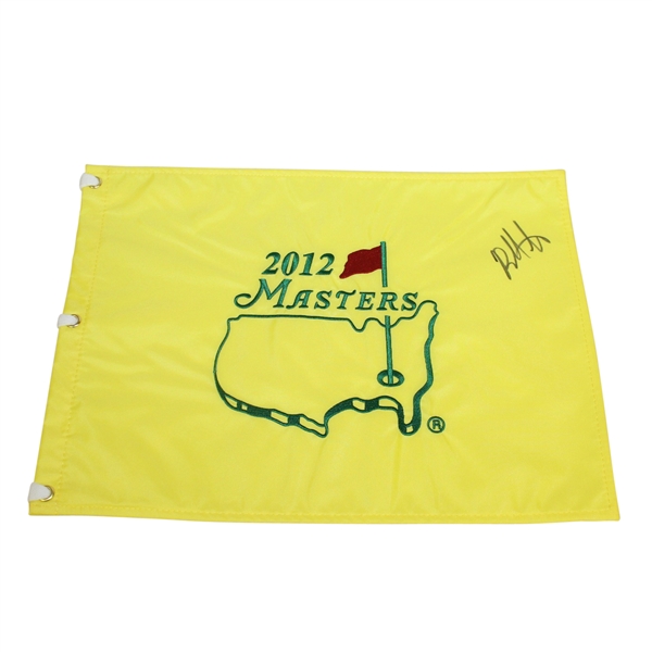 Bubba Watson Signed 2012 Masters Tournament Embroidered Flag JSA ALOA