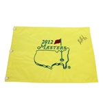 Bubba Watson Signed 2012 Masters Tournament Embroidered Flag JSA ALOA