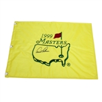 Arnold Palmer Signed 1999 Masters Tournament Embroidered Flag JSA ALOA