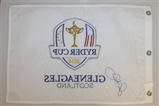 Rory McIlroy Signed 2014 Ryder Cup at Gleneagles Embroidered Flag PSA/DNA #AE00471