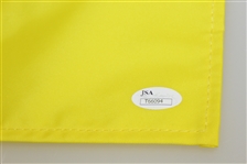 Nick Faldo Signed Undated Masters Embroidered Flag with Years Won Inscription JSA #T66094