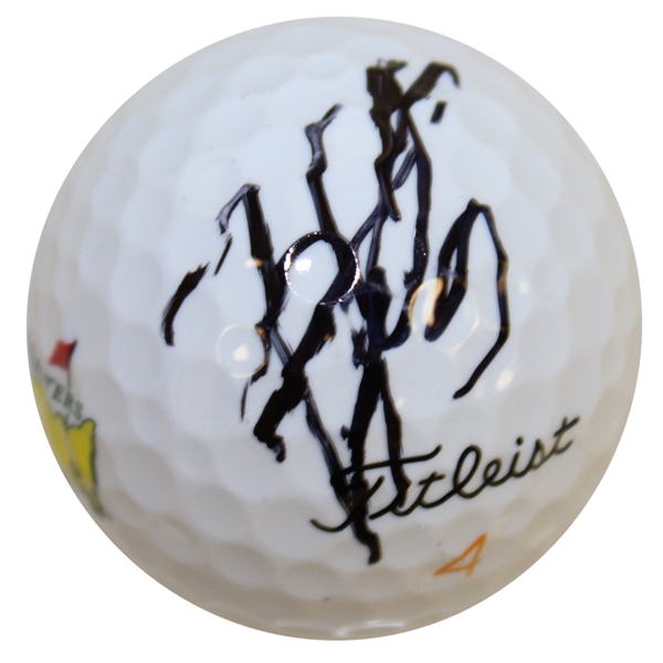 Hideki Matsuyama Signed Masters Logo Golf Ball PSA/DNA #AD49343