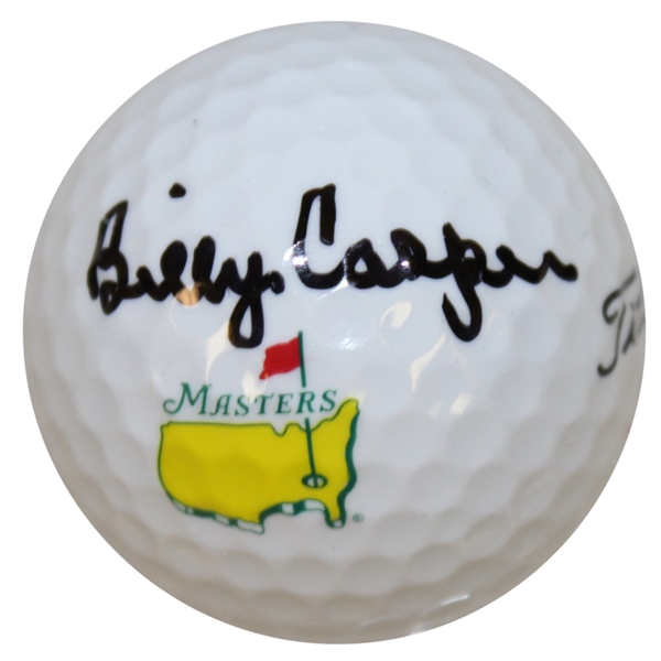 Billy Casper Signed Masters Logo Golf Ball JSA #M49762