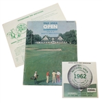 1962 US Open at Oakmont CC Program, Spectator Guide, & Scorecard