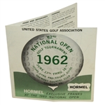 1962 US Open at Oakmont CC Program, Spectator Guide, & Scorecard
