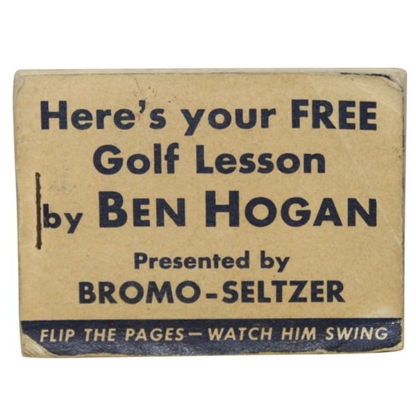 1950s Ben Hogan Heres Your Free Golf Lesson Magic-Eye Movie Flip Book