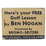 1950s Ben Hogan Heres Your Free Golf Lesson Magic-Eye Movie Flip Book
