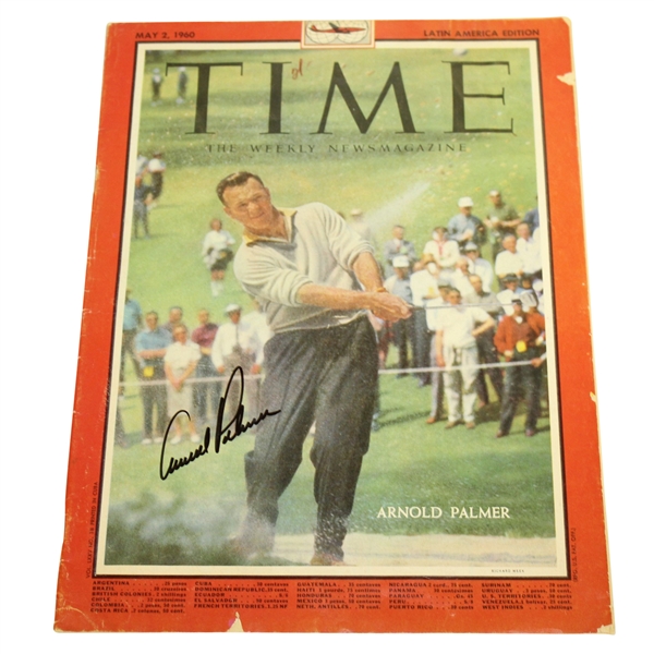 Arnold Palmer Signed May 2, 1960 TIME Magazine Latin America Edition - No Label JSA #T14236