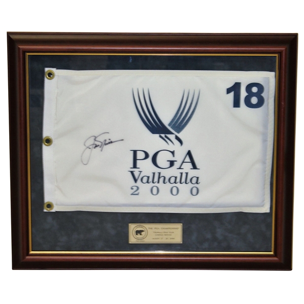 Jack Nicklaus Signed Ltd Ed. 2000 PGA Championship Valhalla Flag - Framed Nicklaus COA