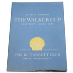 1953 Walker Cup at The Kittansett Club Official Program