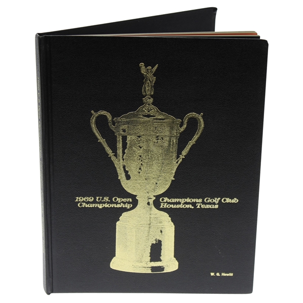 1969 US Open at Champions Club Hardback Program with W.G. Hewitt Engraved