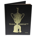 1969 US Open at Champions Club Hardback Program with W.G. Hewitt Engraved