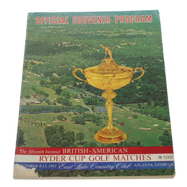 1963 Ryder Cup at East Lake Program