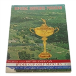 1963 Ryder Cup at East Lake Program