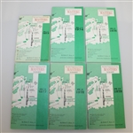 Six Masters Spectator Guides - 1973, 1974, 1976, 1977, 1978, & 1979