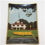 Augusta National Golf Club Masters Clubhouse with Flag Depicted on Ceramic Candy Dish