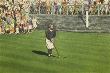 1930 Currier & Ives Robert T. Jones Jr Wins British Open at St. Andrews - Framed