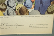 1930 Currier & Ives Robert T. Jones Jr Wins British Open at St. Andrews - Framed