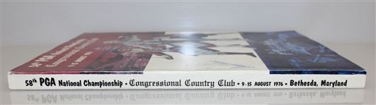 Arnold Palmer, Jack Nicklaus, and Tom Weiskopf Signed 1976 PGA Championship Program JSA ALOA