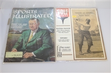 Five Bobby Jones on Cover Magazines - SI, Golf Digest, GolfWorld, Golfing, & Majors of Golf