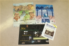 Nine Miscellaneous Posters - Tiger Woods Upper Deck, Ryder Cup, Junior Amateur, & more