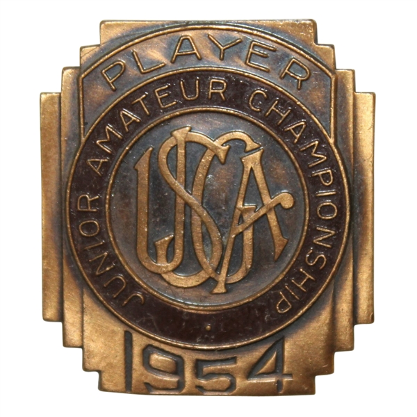Deane Bemans 1954 Junior Amateur Championship Contestant Badge