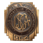 Deane Bemans 1954 Junior Amateur Championship Contestant Badge