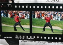 Tiger Woods Signed 2008 UDA US Open Film Clip - Made Putt on 18 #SHO45839 - Framed