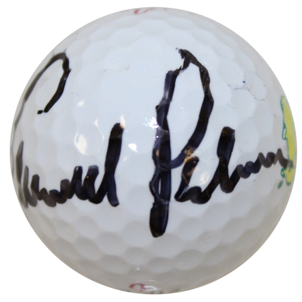 Arnold Palmer Signed Masters Logo Golf Ball JSA ALOA