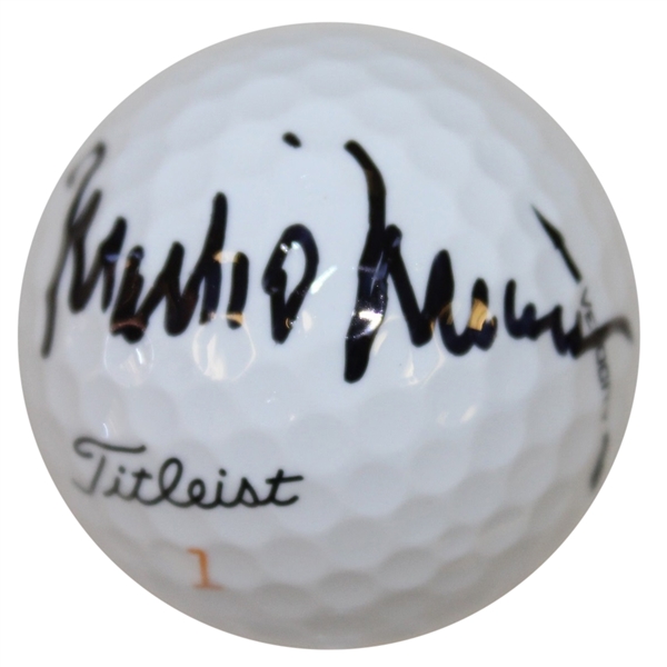 Mark OMeara Signed Masters Logo Golf Ball JSA ALOA
