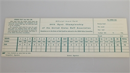 1964 US Open at Congressional CC Official Scorecard - Ken Venturi Winner